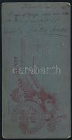 1904 Flattné Győrffy Gizella (1870-1943) opera-énekesnő egészalakos portréja, a hátoldalon autográf ...
