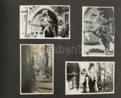 cca 1956-57 Fotóalbum a Képzőművészeti Főiskola tanáraival és diákjaival, többek közt Szőnyi István,...