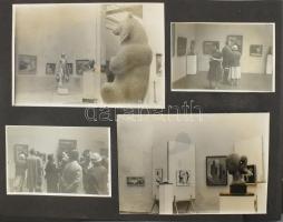 cca 1956-57 Fotóalbum a Képzőművészeti Főiskola tanáraival és diákjaival, többek közt Szőnyi István,...