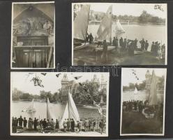 cca 1956-57 Fotóalbum a Képzőművészeti Főiskola tanáraival és diákjaival, többek közt Szőnyi István,...