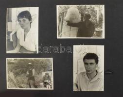 cca 1956-57 Fotóalbum a Képzőművészeti Főiskola tanáraival és diákjaival, többek közt Szőnyi István,...