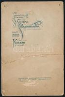 cca 1890 Kislány portréja, keményhátú fotó Skalnik és Fia kassai műterméből, sérült, 16,5×10,5 cm