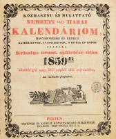 Közhasznú és mulattató Nemzeti vagy Hazai Kalendáriom, magyarországi és erdélyi katholikusok, evange...