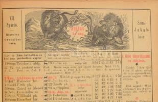 Borászati naptár az 1899-iki közönséges évre. Szerkeszti: dr. Lónyay Ferencz. Bp., (1898). Méhner Vi...