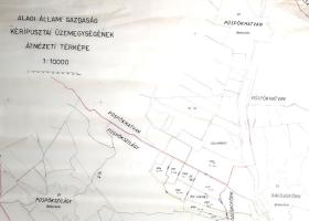 [Térkép] Az Alagi Állami Gazdaság kéripusztai üzemegységének kéziratos térképe. Mérték: 1:10 000. (1...