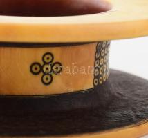 Fur törzsi elefántcsont karkötő. Szudán, cca 20. sz. eleje, esztergált és vésett elefántcsont, d: 11...