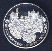 Németország DN "II.Lajos - Neuschwanstein" Ag (999) emlékérem 14,5g T:PP
