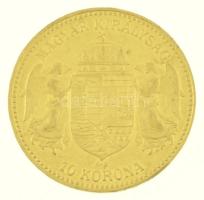 1911KB 10K Au "Ferenc József" Körmöcbánya (3,38g/0.900) T:XF Hungary 1911KB 10 Korona Au &...