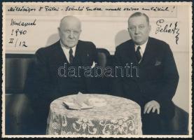 Lehár Ferenc (1870-1948) zeneszerző dedikált fotója dr. Fülei-Szántó Endre (1890-1958) jogász, egyetemi tanárnak 18x13 cm / Autograph signed photo of Franz Lehar