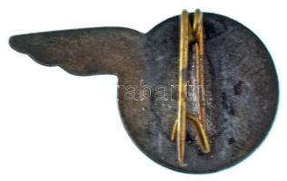 Románia ~1950. "YR" zománcozott fém vitorlázórepülő jelvény (26x16mm) T:AU / Romania ~1950...