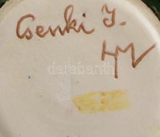 Csenki (Czvalinga ) István: Váza. Jelzett, kopással, m: 15 cm