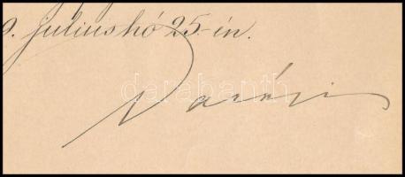 1909 Darányi Ignác (1849-1927) földművelésügyi miniszter aláírásával ellátott hivatalos levél fejléc...