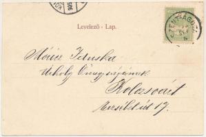 1905 Szentágota, Agnetheln, Agnita; Hotel Agnetha, Agnetheln v. d. Steinburg, Turnhalle, Mittelgasse...