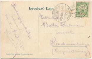 1910 Sugásfürdő, Baile Sugas (Sepsiszentgyörgy, Sfantu Gheorghe); Fülöp villa. Benkő Mór kiadása / v...