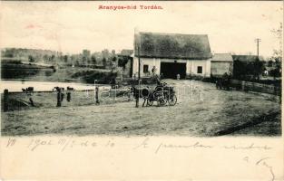 1902 Torda, Turda; Aranyos híd / Aries river bridge