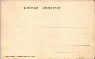 Carpathia kivándorlási hajó a fiume-i kikötőben. Leopold Rosenthal / Cunard RMS Carpathia immigratio...