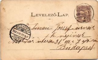 1900 Bethlen, Beclean; Fő tér, templom. Jajári István kiadása / main square, church (EK)