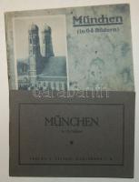 1920-1933 München nevezetességei 2 db kis fotófüzet