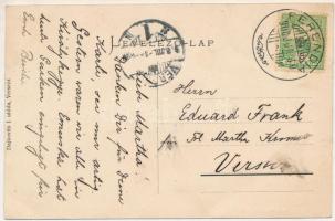 1908 Ferendia, Ferend; Templom és iskola, Pályaudvar, vasútállomás, uradalmi kastély, Goldschmidt D....