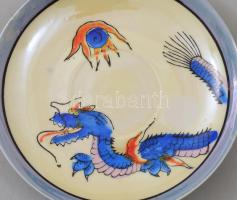 2 darab japán csésze alátéttel, jelzett