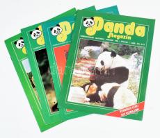 1989-1990 Panda magazin 4 db száma, közte az I. évf. 1. sz. (induló szám)