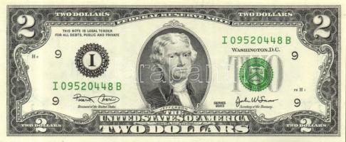 USA 2003. 2$ (3x) egymásutáni sorszámmal! T:I