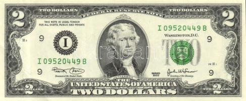 USA 2003. 2$ (3x) egymásutáni sorszámmal! T:I
