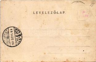 1901 Budapet XIV. Ős-Budavára, Ős Budavár; A Kolozsvári Erdélyi Pincze Egylet nagyvendéglője. Divald...