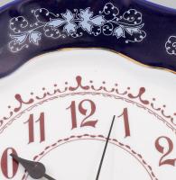 Zsolnay Pompadour falióra. Porcelán, kézzel festett, jelzett, hibátlan d: 26 cm