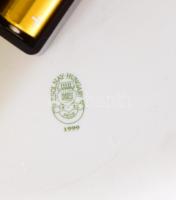 Zsolnay Pompadour falióra. Porcelán, kézzel festett, jelzett, hibátlan d: 26 cm