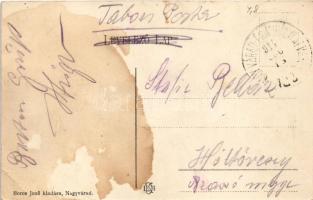 1914 Bihar, Biharia; Községháza. Boros Jenő kiadása (Nagyvárad) / town hall + "NAGY-VÁRAD - ÉR-...