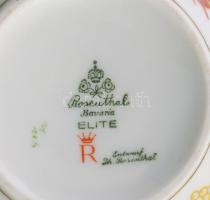 Rosenthal Elite főnixmadaras cukortartó. Kézzel festett, jelzett, kopással 16x10 cm