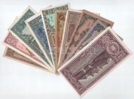 1945-1946. 50P - 1.000.000.000P (10xklf) pengősor T:XF-F
Adamo P15,P18,P19h