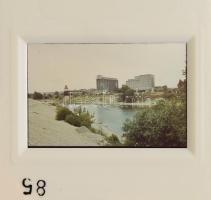 125 db Magyar és orosz Budapest, Leningrád stb városképes dia film. dobozban, képjegyzékkel