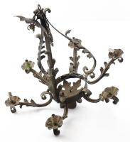 Kovácsoltvas csillár, hatágú, szerelék nélkül. m 60 cm , d: 60 cm