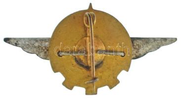 Románia ~1950. zománcozott bronz vasutas jelvény (40x21mm) T:XF
Romania ~1950. enameled bronze rail...