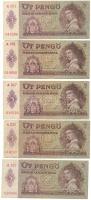 1939. 5P (5x) T:F szamárfül Adamo P6