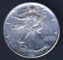 USA 1991. 1$ Ag 1oz. Liberty T:1