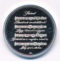 Csontos Attila 2016. "Szózat emlékérem" jelzett Ag emlékérem kapszulában (10g/0.999/30mm) ...