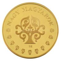 ifj. Szlávics László (1959-) 2011. "Nagy Magyarok / Szent László" aranyozott Cu emlékérem ...