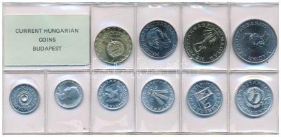 1987. 2f-20Ft (10xklf) érmés forgalmi sor kissé sérült fóliatokban T:UNC Adamo FO20