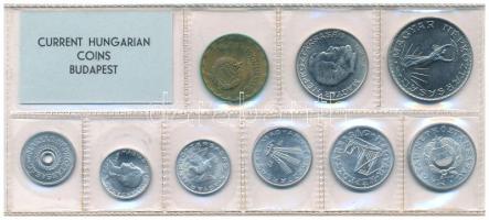 1972. 2f-10Ft (9xklf) érmés forgalmi sor fóliatokban T:UNC Adamo FO5