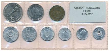 1971. 2f-10Ft (9xklf) érmés forgalmi sor fóliatokban T:UNC Adamo FO4