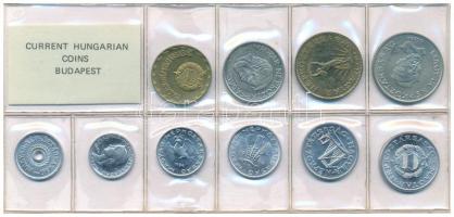 1984. 2f-20Ft (10xklf) érmés forgalmi sor fóliatokban T:UNC Adamo FO17
