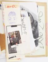 cca 1990-2005 Bada Dada (Bada Tibor, 1963-2006) képzőművész, zenész kéziratai, rajzai, plakáttervei,...