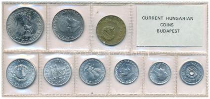 1980. 2f-10Ft (9xklf) érmés forgalmi sor fóliatokban T:UNC Adamo FO13