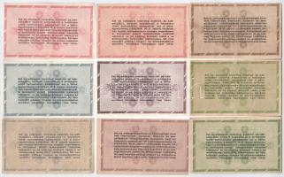 1946. 1.000.000AP sorszámmal és sorszám nélkül + 500.000AP sorszámmal és sorszám nélkül + 100.000AP ...