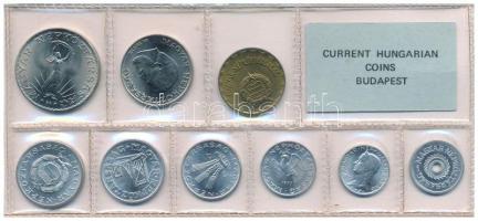 1977. 2f-10Ft (9xklf) érmés forgalmi sor fóliatokban T:UNC Adamo FO10