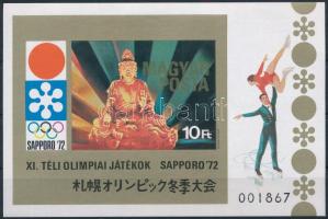 1971 Téli olimpia (IV.) - Sapporo vágott blokk (3.500)