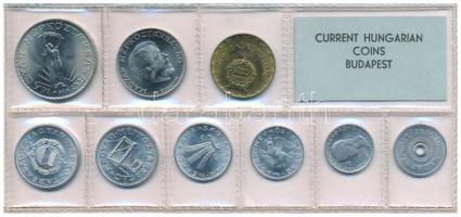 1976. 2f-10Ft (9xklf) érmés forgalmi sor fóliatokban T:UNC Adamo FO9